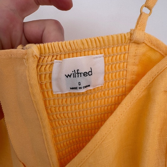 Wilfred Yellow Linen Maxi Dress - Picture 2 of 4